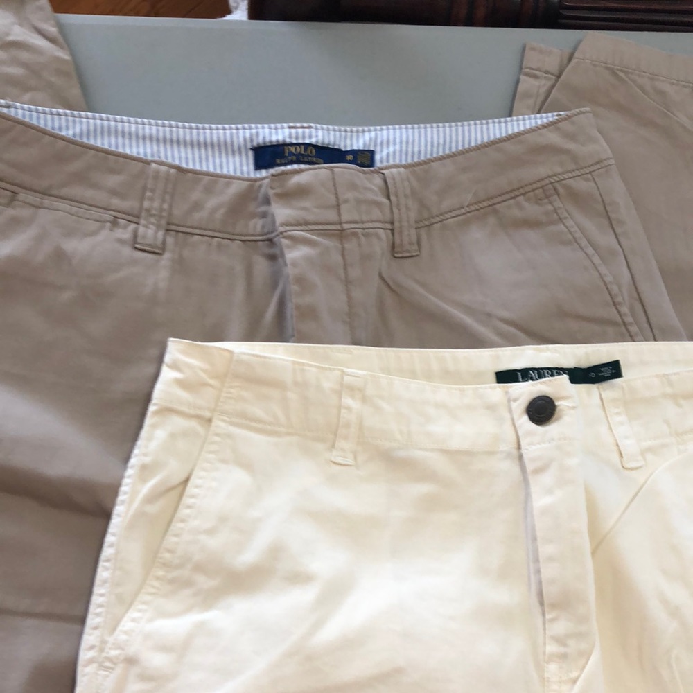 Bundle of 2 Ralph Lauren classic chinos size 10